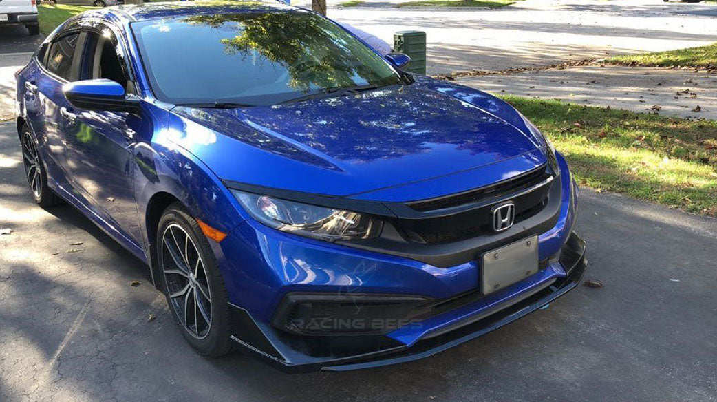 JDM Brand 2019-2020 Honda Civic GTCS Style Front Bumper Lip (Black)