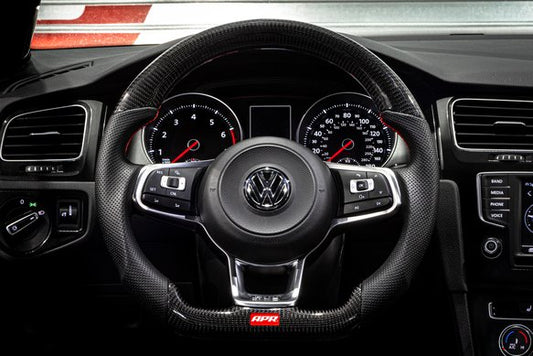 APR STEERING WHEEL, RED STITCHING, NON-PADDL