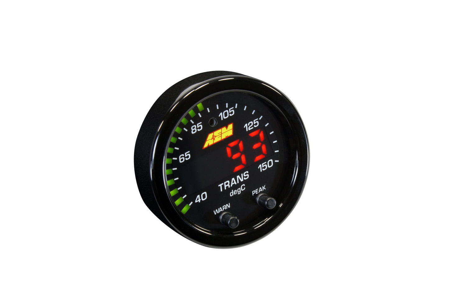 X-Series Temperature Gauge 100300F / 40150C. Black Bezel & Black Water Facepla