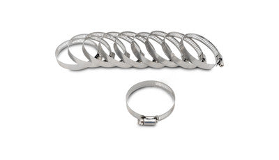 Worm Gear Clamps SS Range - 0.25 - 0.63 (6mm - 16mm) - 10 Pack