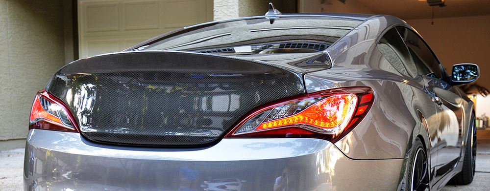 JDM Brand 2010-2016 Hyundai Genesis Coupe CSL Style Rear Trunk (Carbon Fiber)