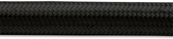 '-8 AN Two-Tone Black/Red Nylon Braided Flex Hose (2 foot roll)
