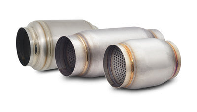 Muffler, Universal, Titanium, Natural, 4.00 in. Inlet, 4.00 in. Outlet, 5.875 in