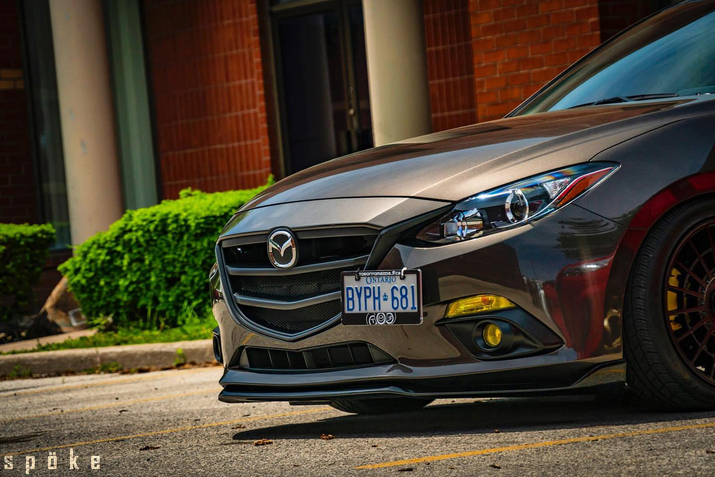 JDM Brand 2017-2018 Mazda 3 Sedan/Hatchback MZ Style Front Bumper Lip