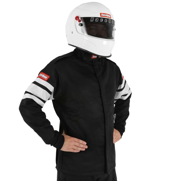 RACEQUIP SFI-5 JACKET BLACK LARGE