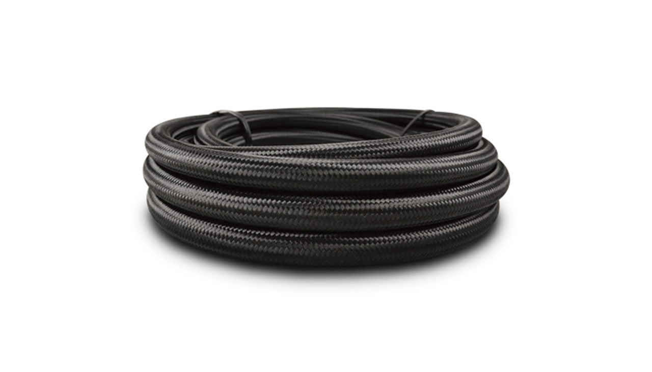 '-6 AN Black Nylon Braided Flex Hose (10 foot roll)
