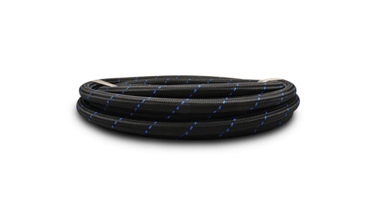 '-4 AN Two-Tone Black/Blue Nylon Braided Flex Hose (20 foot roll)