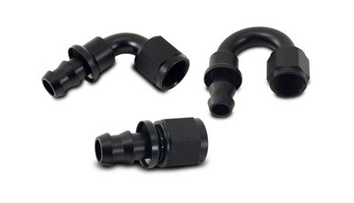 '-4AN Push-On Straight Hose End Fitting - Aluminum