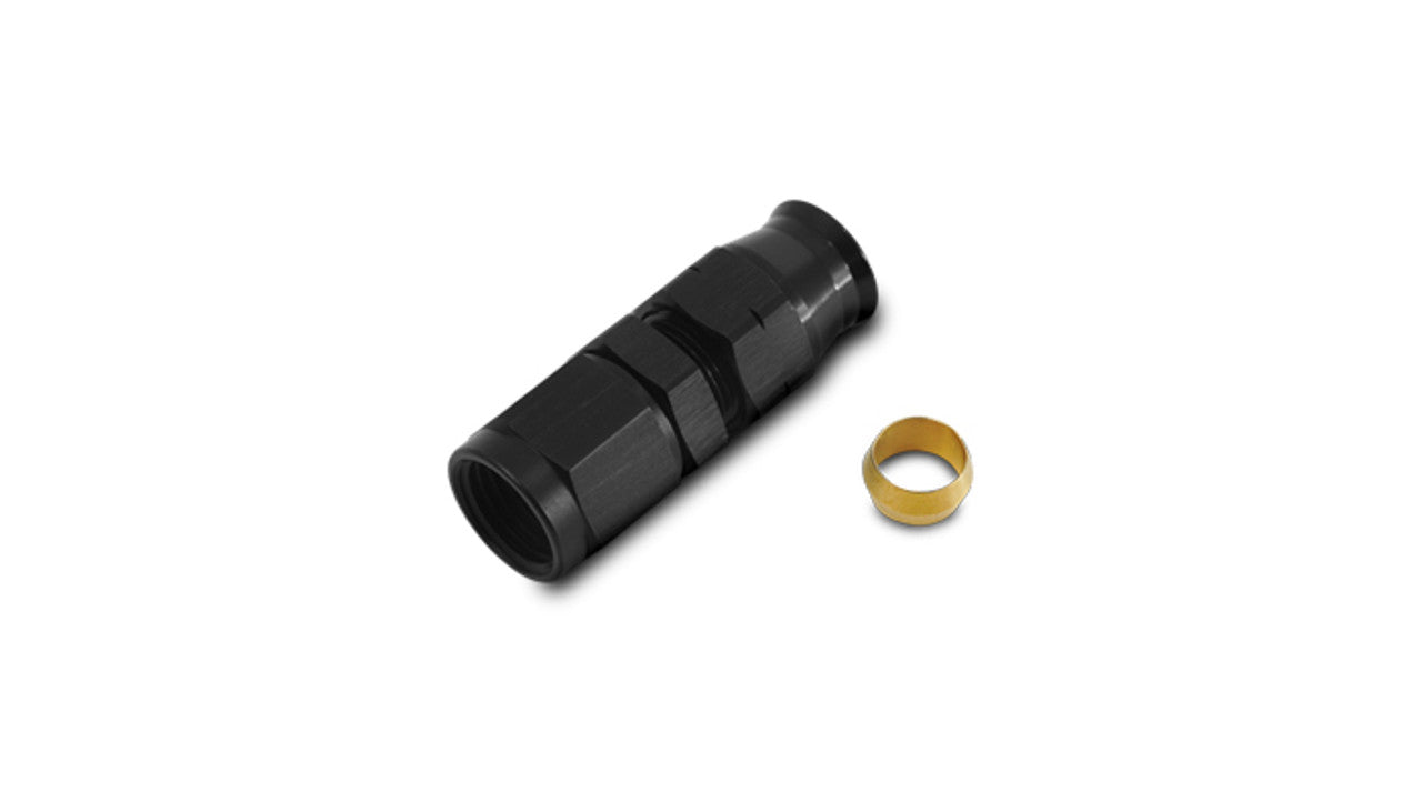 '-4AN Male to 1/4 Tube Adapter Fitting (with Brass Olive Insert)