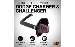Cold Air Intake - High-flow, Roto-mold Tube - DODGE CHARGER V6-3.6L