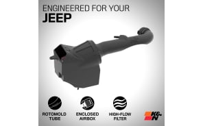 Cold Air Intake - High-flow, Roto-mold Tube - JEEP WRANGLER JL V6-3.6L