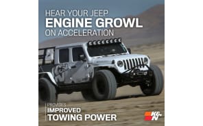 Cold Air Intake - High-flow, Roto-mold Tube - JEEP WRANGLER JL V6-3.6L