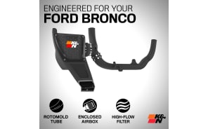 Cold Air Intake - High-flow, Roto-mold Tube - FORD BRONCO V6-2.7L