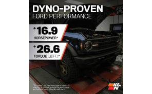 Cold Air Intake - High-flow, Roto-mold Tube - FORD BRONCO V6-2.7L