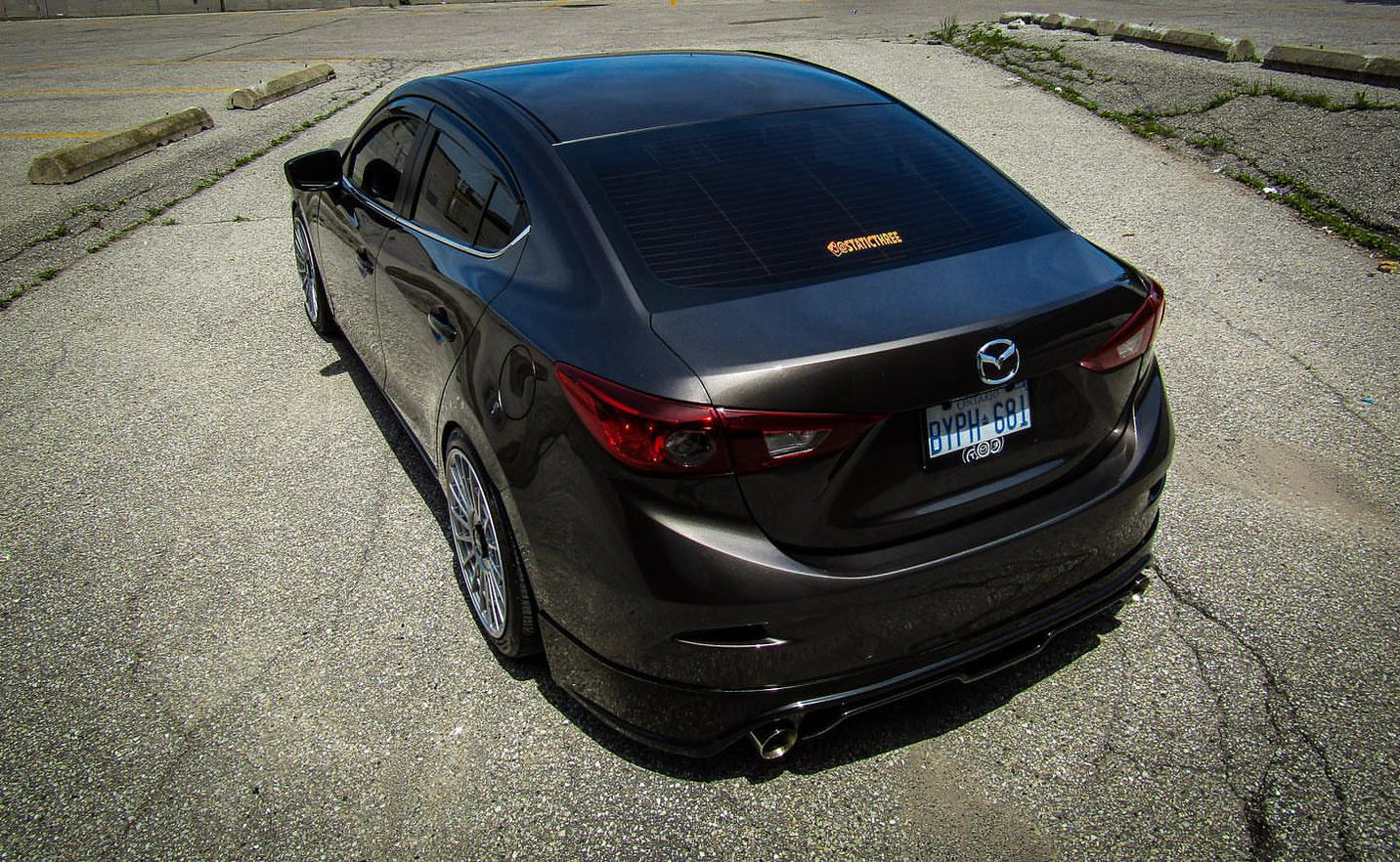 JDM Brand 2014-2018 Mazda 3 Sedan MK Style Rear Lip Diffuser
