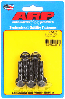 ARP M8 x 1.25 x 30 hex black oxide bolts