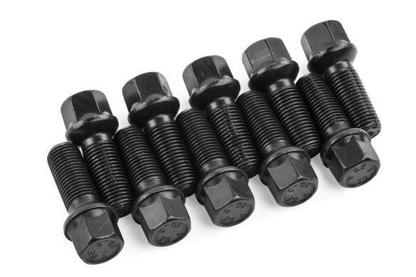 APR LUG BOLTS, 13MM BALL SEAT, 27MM, BLACK