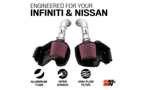 Cold Air Intake - High-flow, Aluminum Tube - NISSAN/INFINITI 370Z/G37 V6-3.7L , SILVE