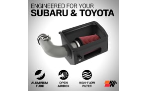 Cold Air Intake - High-flow, Aluminum Tube - SUBARU BRZ H4-2.4L