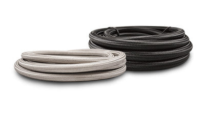 Black Nylon Braided Flex Hose with PTFE liner; -12AN (20FT long)
