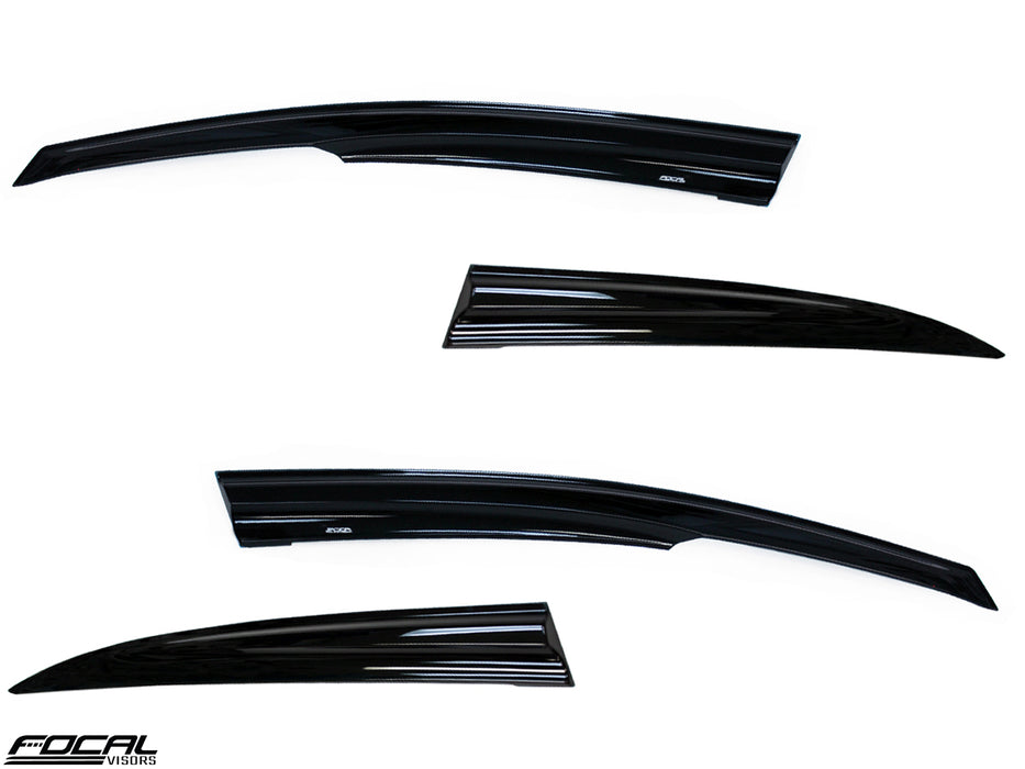 JDM Brand Window Visors Mugen Style for 2006-2011 Acura CSX / 2006-2011 Honda Civic (4Door)