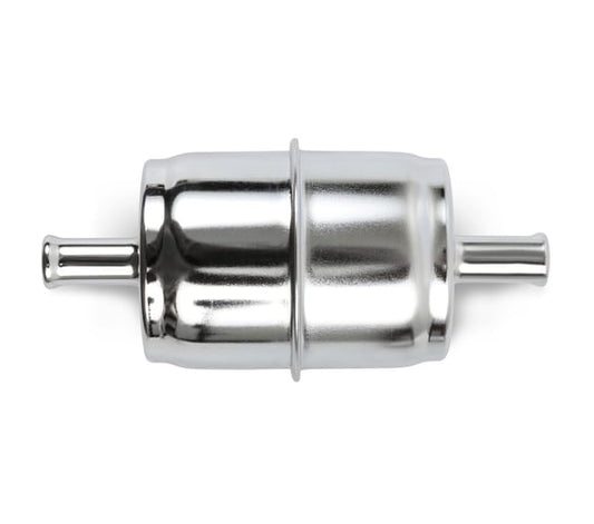 HOLLEY CHROME FUEL FILTER (3/8 HOSE)