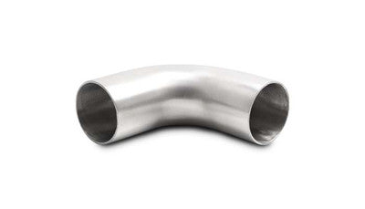 90 Degree Brushed Mandrel Bend, 2.00" O.D; Length from Tangent: 3.23"