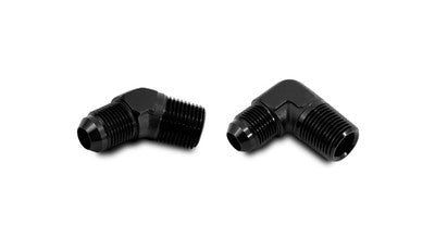 '-4AN Male x 3/8 NPT 45 Degree Adapter Fitting - Anodized Black