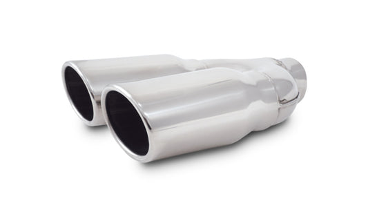 Exhaust Tip Dual 3.25 x 2.75 Oval Stainless Steel