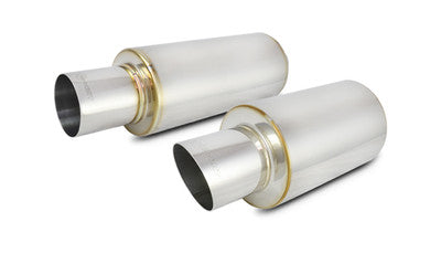 Muffler TPV TURBO Round (23 Long) 4 Straight Cut Tip - 4 Inlet I.D.