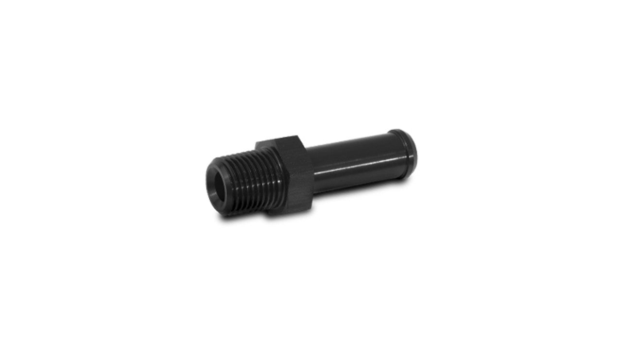Male NPT to Hose Barb Straight Adapter Fitting; NPT Size: 1/16"; Hose Size: 3/16