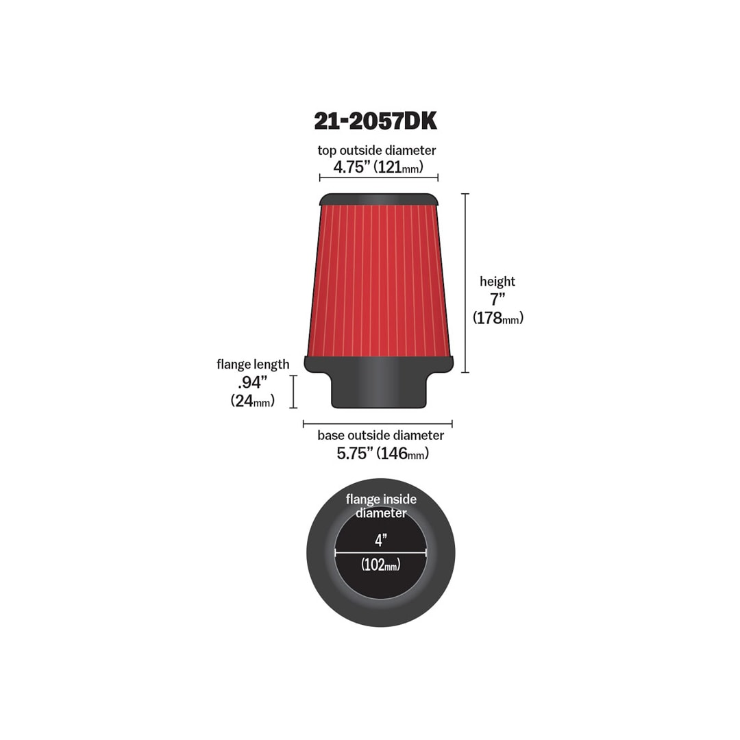 DRYFLOW FILTER 4 X 7""