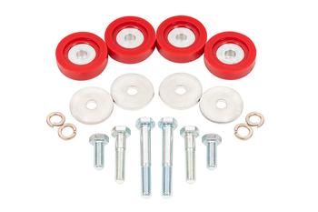 BMR Bushing kit, differential lockout, poly Red