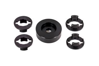 BMR Bushing kit, differential lockout, aluminum Black