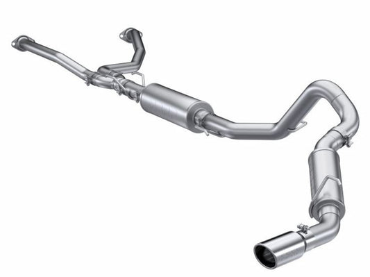 MBRP T3" Cat-Back Exhaust Kit, 2022-2024 Toyota Tundra 3.5L, Single Side Exit, Aluminized Steel (2.5" lead pipes)