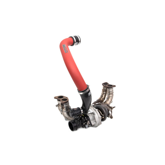 Grimmspeed Top Mount Intercooler Charge Pipe Kit Red- For Subaru 15-21 WRX Grimm