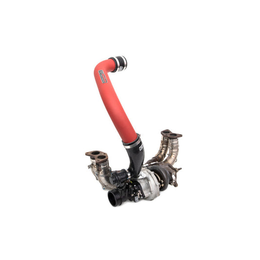Grimmspeed Top Mount Intercooler Charge Pipe Kit Red- For Subaru 15-21 WRX Grimm
