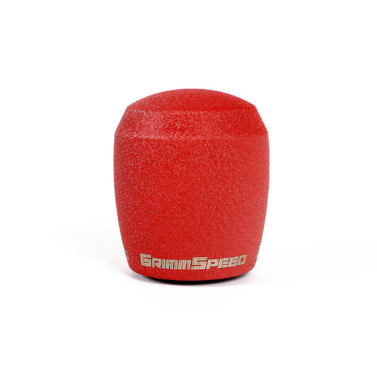 Grimmspeed Stubby Shift Knob Stainless Steel Red M12x1.25 Manual For Subaru/Ford