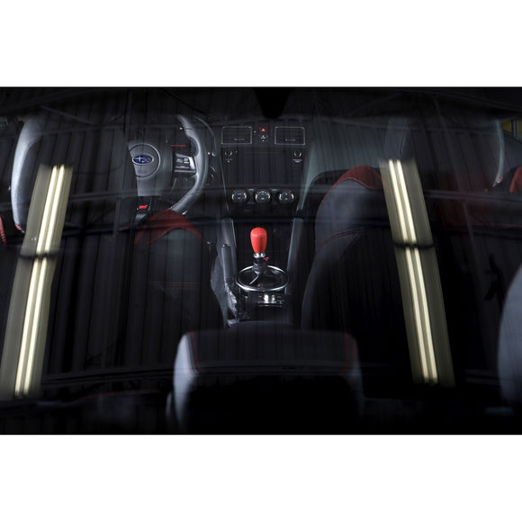 Grimmspeed Standard Shift Knob Stainless Steel Red M12x1.25 Manual