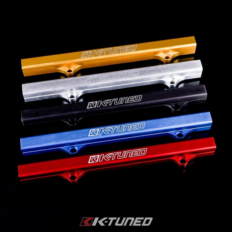 K-Series Fuel Rail Kit with Factory K-Series Side Feed with Gauge (RSX/EP3/8th/9th Gen Civic) - Brushed