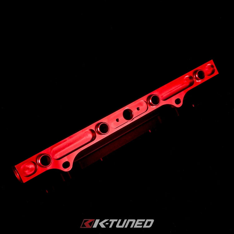 K-Series Fuel Rail Kit with Factory K-Series Side Feed with Gauge (RSX/EP3/8th/9th Gen Civic) - Red