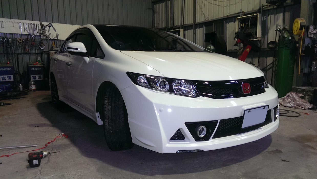 JDM Brand 2013-2015 Honda Civic Sedan Mugen RR Style Front Bumper Conversion