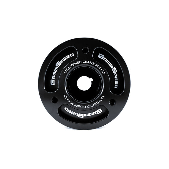 Grimmspeed Lightweight Crank Pulley Black For Subaru All EJ Engines GrimmSpeed