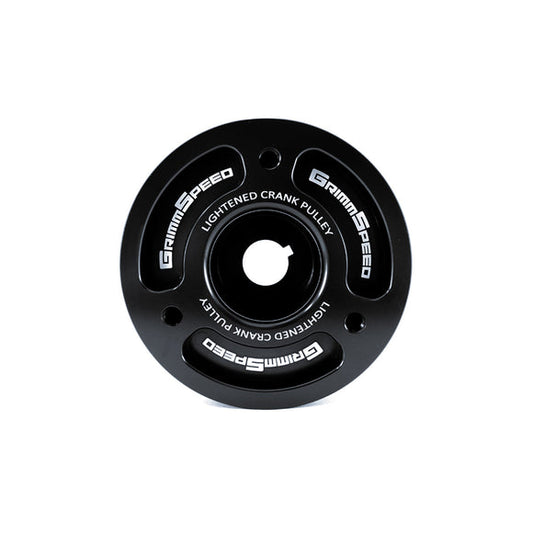Grimmspeed Lightweight Crank Pulley Black For Subaru All EJ Engines GrimmSpeed
