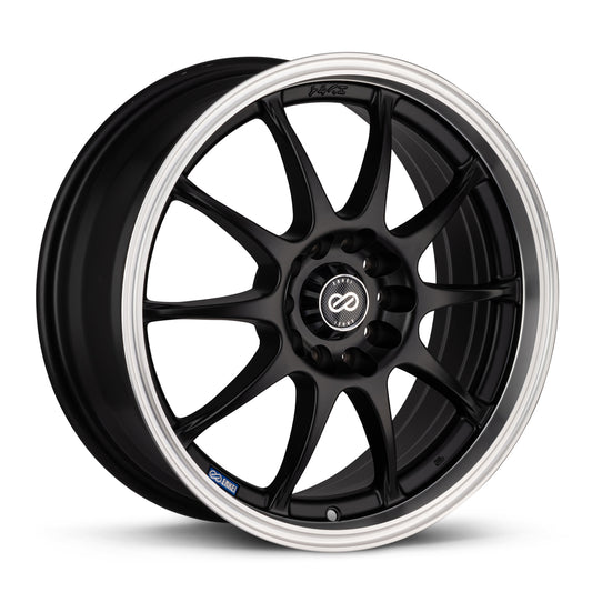 ENKEI J10 17 X 7 +38 5X100/114.3 CB72.6 BLACK PAINT