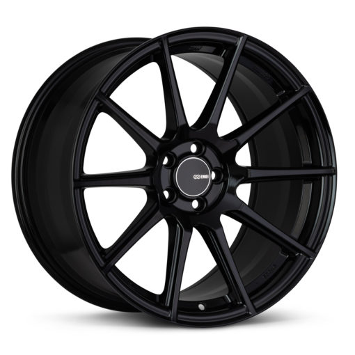 ENKEI TS10 17 X 8 +40 4 X 100 CB72.6 GLOSS BLACK
