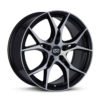 ENKEI VULCAN 17 X 7.5 +45 5 X 114.3 CB72.6 BLACK MACHINED