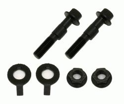 BMR Camber bolts, front, 2 degree offset Black