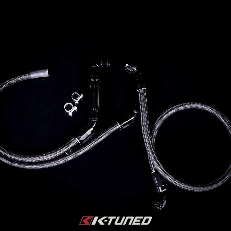 6AN Fuel Line Kit, Center Feed/ With Filter/ Wrench