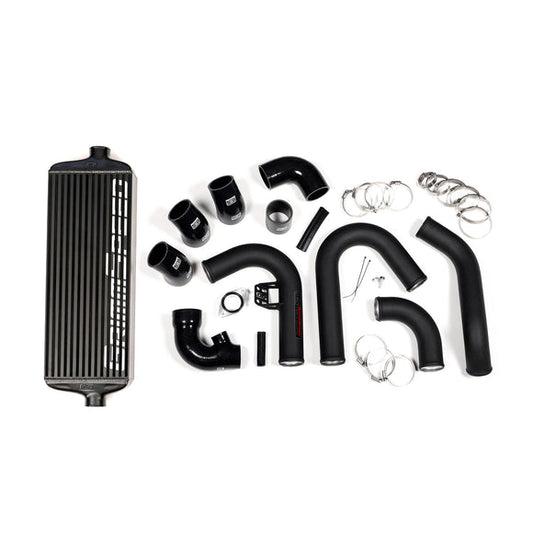 Grimmspeed Front Mount Intercooler Kit Black Coated Inc. Black Piping For Subaru